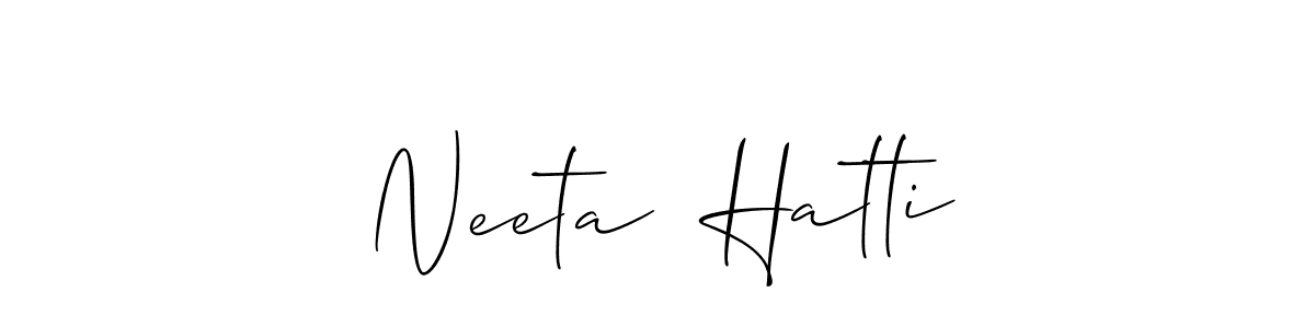 Best and Professional Signature Style for Neeta  Hatti. Allison_Script Best Signature Style Collection. Neeta  Hatti signature style 2 images and pictures png