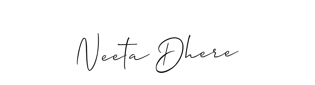 Check out images of Autograph of Neeta Dhere name. Actor Neeta Dhere Signature Style. Allison_Script is a professional sign style online. Neeta Dhere signature style 2 images and pictures png
