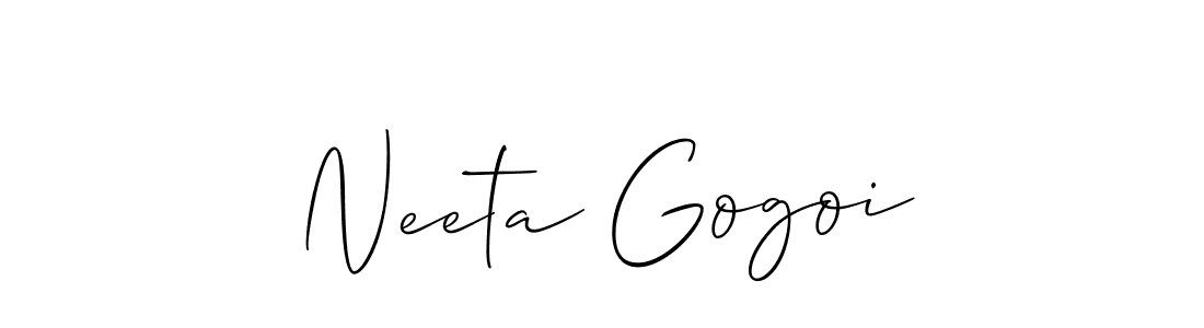 Make a beautiful signature design for name Neeta Gogoi. Use this online signature maker to create a handwritten signature for free. Neeta Gogoi signature style 2 images and pictures png