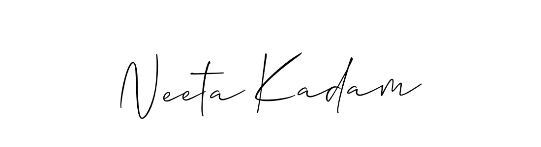Make a short Neeta Kadam signature style. Manage your documents anywhere anytime using Allison_Script. Create and add eSignatures, submit forms, share and send files easily. Neeta Kadam signature style 2 images and pictures png