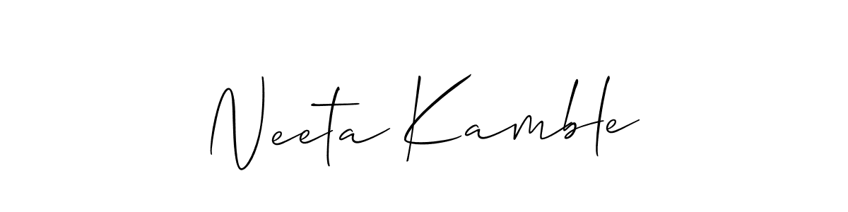 Make a beautiful signature design for name Neeta Kamble. Use this online signature maker to create a handwritten signature for free. Neeta Kamble signature style 2 images and pictures png