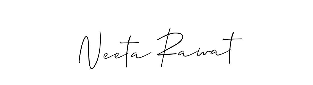 Best and Professional Signature Style for Neeta Rawat. Allison_Script Best Signature Style Collection. Neeta Rawat signature style 2 images and pictures png