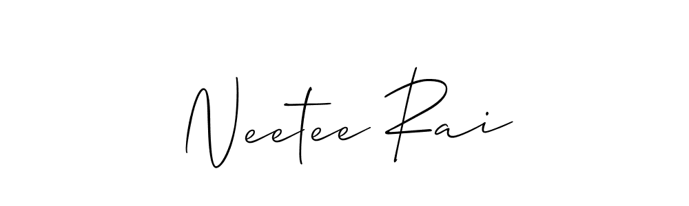 You can use this online signature creator to create a handwritten signature for the name Neetee Rai. This is the best online autograph maker. Neetee Rai signature style 2 images and pictures png