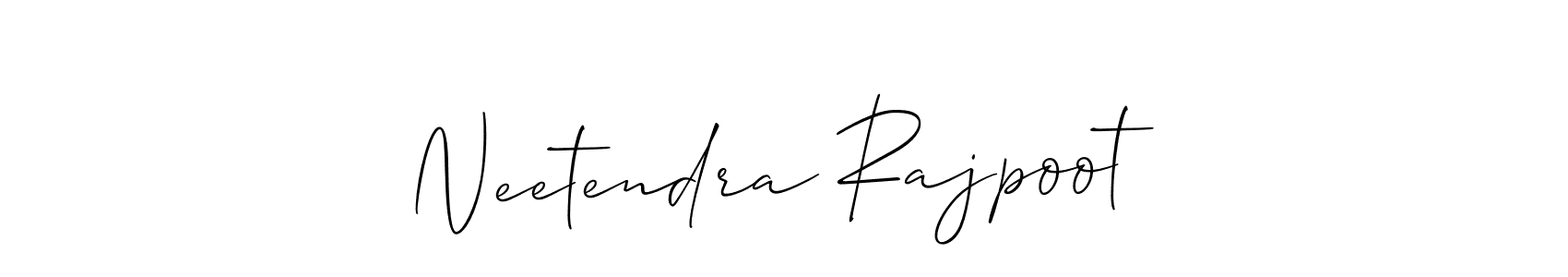 This is the best signature style for the Neetendra Rajpoot name. Also you like these signature font (Allison_Script). Mix name signature. Neetendra Rajpoot signature style 2 images and pictures png