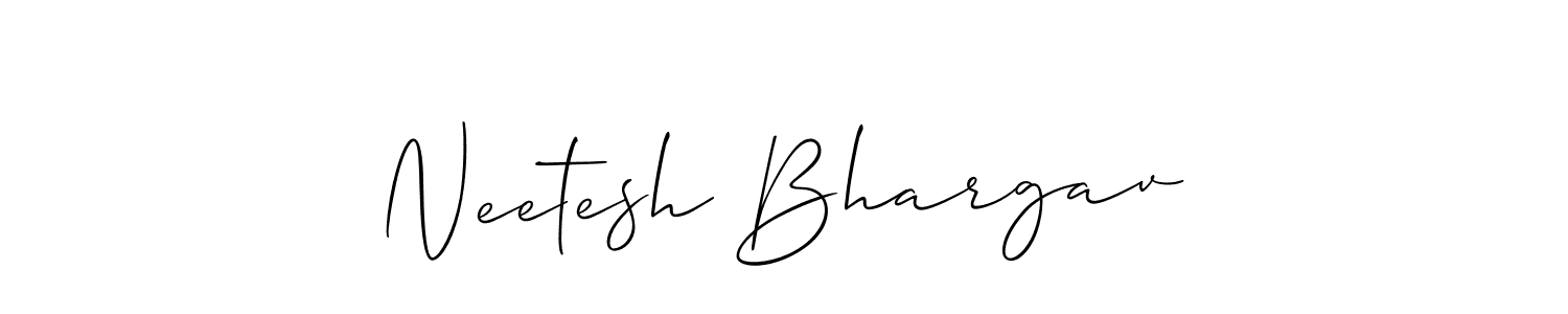 It looks lik you need a new signature style for name Neetesh Bhargav. Design unique handwritten (Allison_Script) signature with our free signature maker in just a few clicks. Neetesh Bhargav signature style 2 images and pictures png