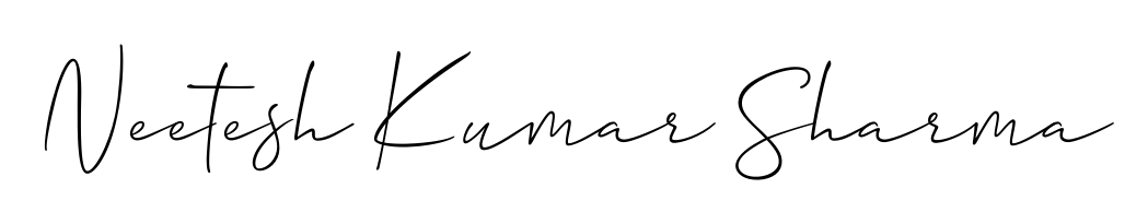 Try this chic Neetesh Kumar Sharma handwritten sign style. Using Allison_Script font elements, it gives your name a sleek, memorable identity. Neetesh Kumar Sharma signature style 2 images and pictures png