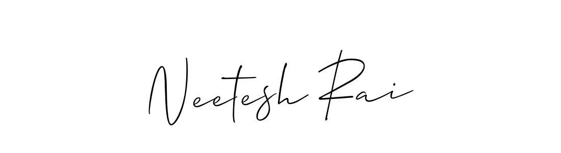 Also we have Neetesh Rai name is the best signature style. Create professional handwritten signature collection using Allison_Script autograph style. Neetesh Rai signature style 2 images and pictures png