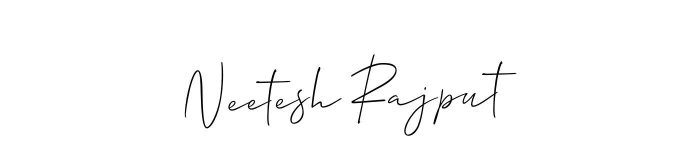 You should practise on your own different ways (Allison_Script) to write your name (Neetesh Rajput) in signature. don't let someone else do it for you. Neetesh Rajput signature style 2 images and pictures png