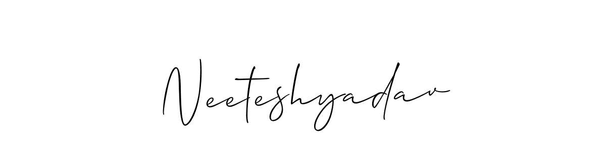 Neeteshyadav stylish signature style. Best Handwritten Sign (Allison_Script) for my name. Handwritten Signature Collection Ideas for my name Neeteshyadav. Neeteshyadav signature style 2 images and pictures png