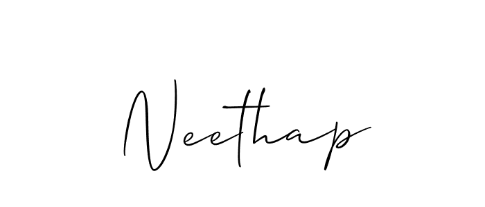 Neethap stylish signature style. Best Handwritten Sign (Allison_Script) for my name. Handwritten Signature Collection Ideas for my name Neethap. Neethap signature style 2 images and pictures png