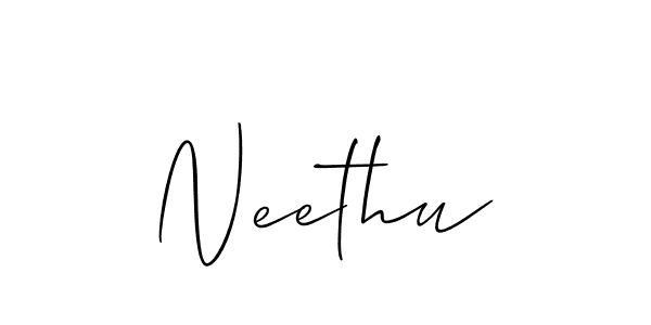 Allison_Script is a professional signature style that is perfect for those who want to add a touch of class to their signature. It is also a great choice for those who want to make their signature more unique. Get Neethu name to fancy signature for free. Neethu signature style 2 images and pictures png