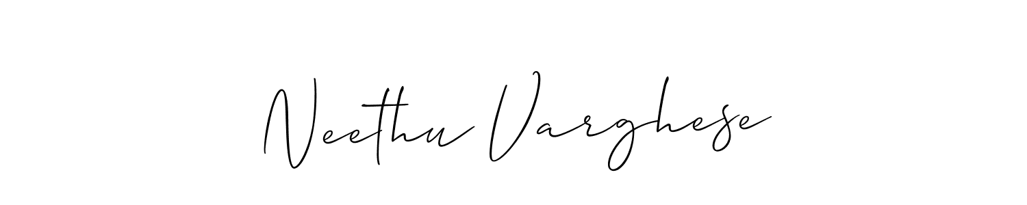 Make a beautiful signature design for name Neethu Varghese. Use this online signature maker to create a handwritten signature for free. Neethu Varghese signature style 2 images and pictures png