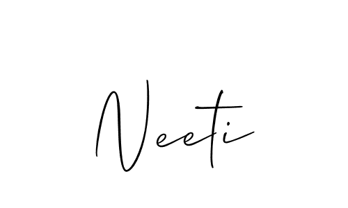 Best and Professional Signature Style for Neeti. Allison_Script Best Signature Style Collection. Neeti signature style 2 images and pictures png