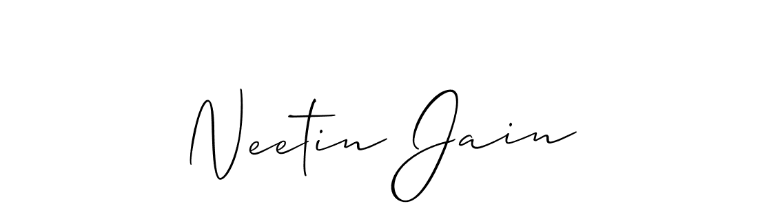 Similarly Allison_Script is the best handwritten signature design. Signature creator online .You can use it as an online autograph creator for name Neetin Jain. Neetin Jain signature style 2 images and pictures png