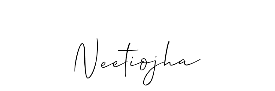 It looks lik you need a new signature style for name Neetiojha. Design unique handwritten (Allison_Script) signature with our free signature maker in just a few clicks. Neetiojha signature style 2 images and pictures png