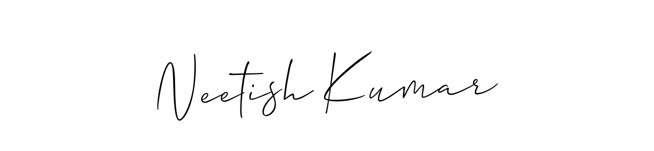 Once you've used our free online signature maker to create your best signature Allison_Script style, it's time to enjoy all of the benefits that Neetish Kumar name signing documents. Neetish Kumar signature style 2 images and pictures png