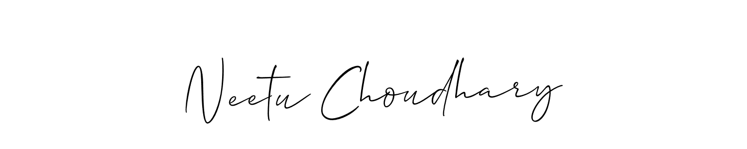Make a beautiful signature design for name Neetu Choudhary. Use this online signature maker to create a handwritten signature for free. Neetu Choudhary signature style 2 images and pictures png