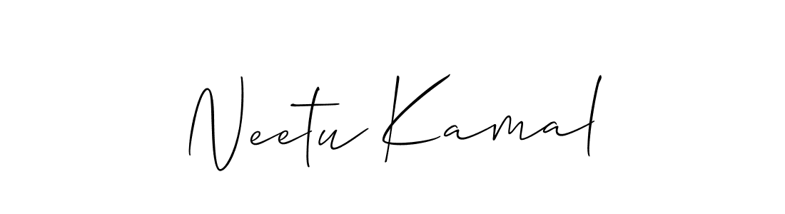 Also You can easily find your signature by using the search form. We will create Neetu Kamal name handwritten signature images for you free of cost using Allison_Script sign style. Neetu Kamal signature style 2 images and pictures png