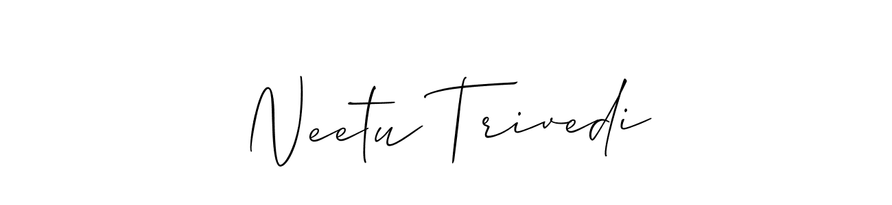 Once you've used our free online signature maker to create your best signature Allison_Script style, it's time to enjoy all of the benefits that Neetu Trivedi name signing documents. Neetu Trivedi signature style 2 images and pictures png