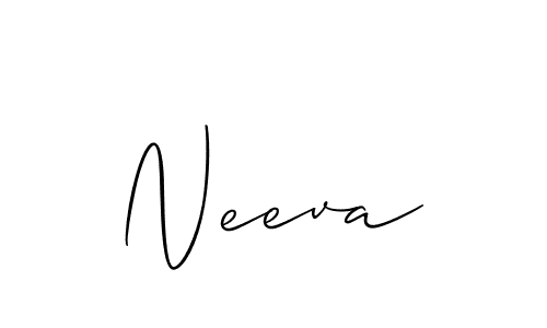 You should practise on your own different ways (Allison_Script) to write your name (Neeva) in signature. don't let someone else do it for you. Neeva signature style 2 images and pictures png