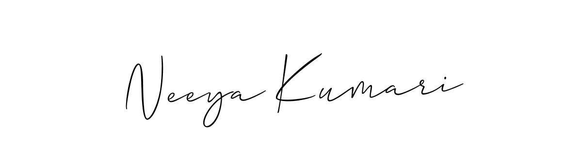 Neeya Kumari stylish signature style. Best Handwritten Sign (Allison_Script) for my name. Handwritten Signature Collection Ideas for my name Neeya Kumari. Neeya Kumari signature style 2 images and pictures png