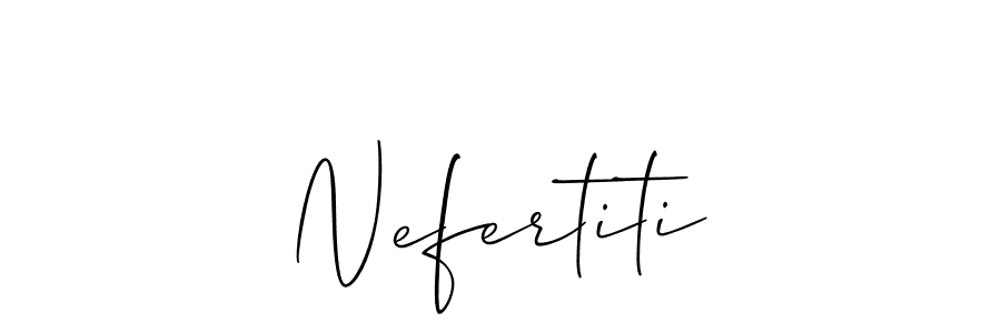 Use a signature maker to create a handwritten signature online. With this signature software, you can design (Allison_Script) your own signature for name Nefertiti. Nefertiti signature style 2 images and pictures png