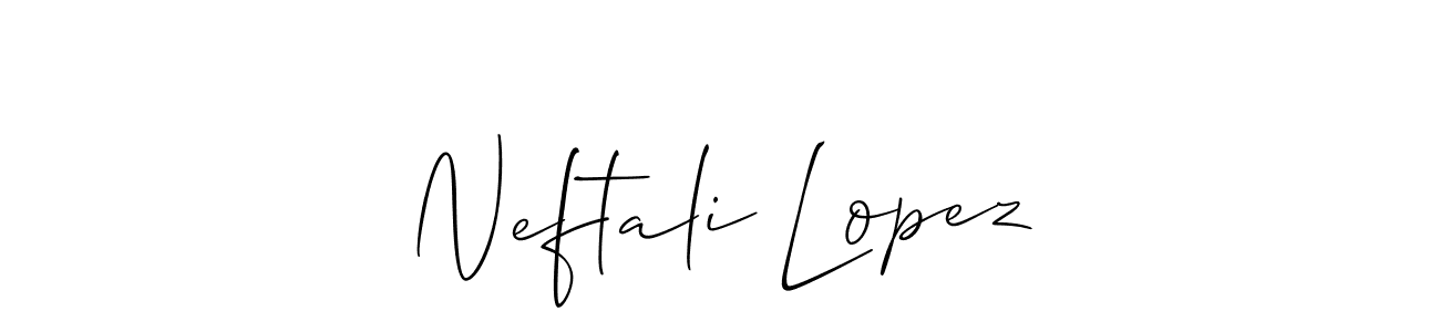 It looks lik you need a new signature style for name Neftali Lopez. Design unique handwritten (Allison_Script) signature with our free signature maker in just a few clicks. Neftali Lopez signature style 2 images and pictures png