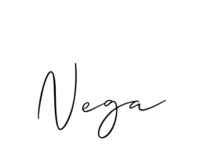 Create a beautiful signature design for name Nega. With this signature (Allison_Script) fonts, you can make a handwritten signature for free. Nega signature style 2 images and pictures png