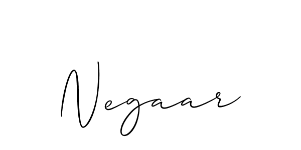 Create a beautiful signature design for name Negaar. With this signature (Allison_Script) fonts, you can make a handwritten signature for free. Negaar signature style 2 images and pictures png