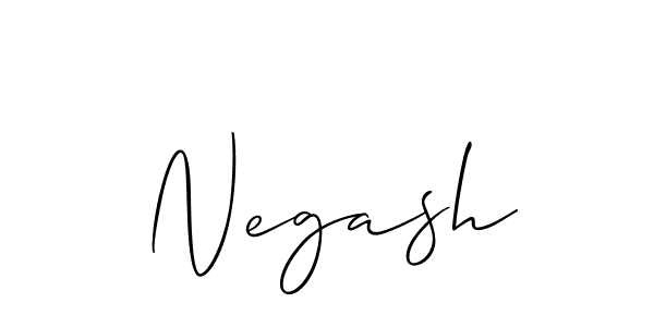 Also we have Negash name is the best signature style. Create professional handwritten signature collection using Allison_Script autograph style. Negash signature style 2 images and pictures png