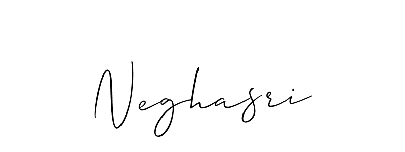 How to make Neghasri name signature. Use Allison_Script style for creating short signs online. This is the latest handwritten sign. Neghasri signature style 2 images and pictures png