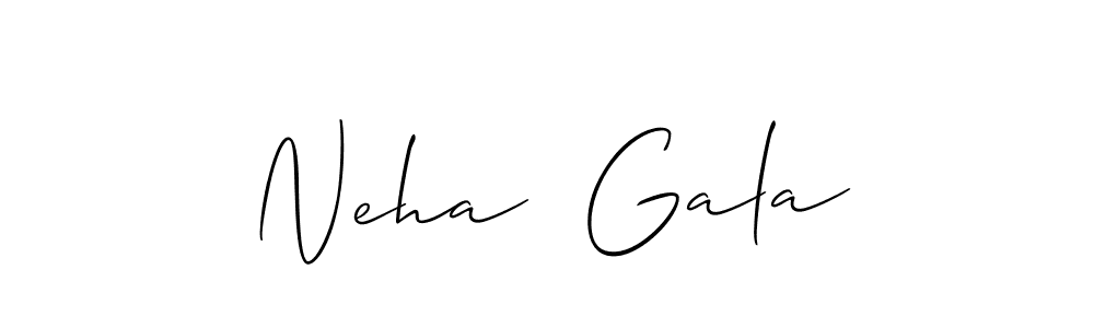 Also we have Neha  Gala name is the best signature style. Create professional handwritten signature collection using Allison_Script autograph style. Neha  Gala signature style 2 images and pictures png