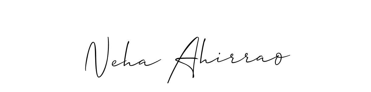 The best way (Allison_Script) to make a short signature is to pick only two or three words in your name. The name Neha Ahirrao include a total of six letters. For converting this name. Neha Ahirrao signature style 2 images and pictures png