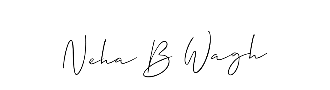 This is the best signature style for the Neha B Wagh name. Also you like these signature font (Allison_Script). Mix name signature. Neha B Wagh signature style 2 images and pictures png