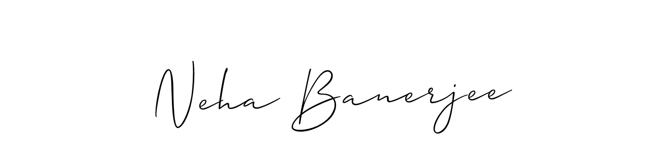 Make a short Neha Banerjee signature style. Manage your documents anywhere anytime using Allison_Script. Create and add eSignatures, submit forms, share and send files easily. Neha Banerjee signature style 2 images and pictures png