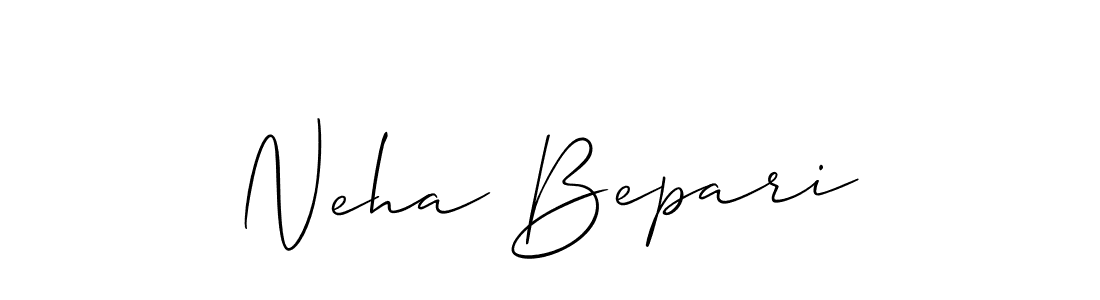 Similarly Allison_Script is the best handwritten signature design. Signature creator online .You can use it as an online autograph creator for name Neha Bepari. Neha Bepari signature style 2 images and pictures png