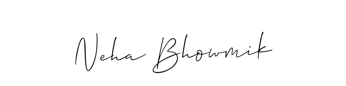 How to make Neha Bhowmik signature? Allison_Script is a professional autograph style. Create handwritten signature for Neha Bhowmik name. Neha Bhowmik signature style 2 images and pictures png