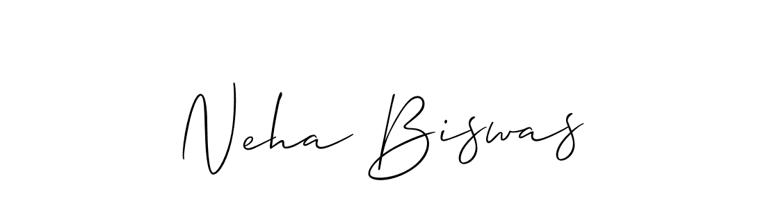 Neha Biswas stylish signature style. Best Handwritten Sign (Allison_Script) for my name. Handwritten Signature Collection Ideas for my name Neha Biswas. Neha Biswas signature style 2 images and pictures png