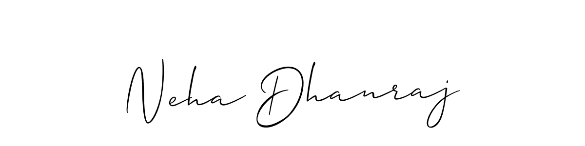 Also You can easily find your signature by using the search form. We will create Neha Dhanraj name handwritten signature images for you free of cost using Allison_Script sign style. Neha Dhanraj signature style 2 images and pictures png