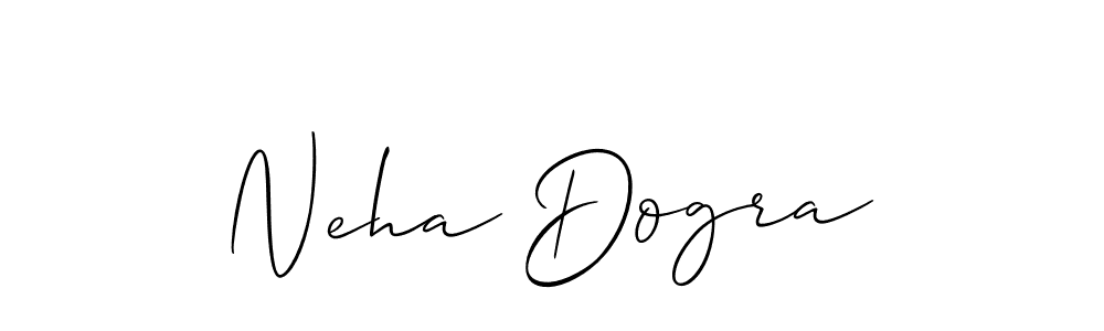 Create a beautiful signature design for name Neha Dogra. With this signature (Allison_Script) fonts, you can make a handwritten signature for free. Neha Dogra signature style 2 images and pictures png