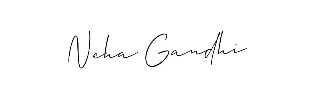 if you are searching for the best signature style for your name Neha Gandhi. so please give up your signature search. here we have designed multiple signature styles  using Allison_Script. Neha Gandhi signature style 2 images and pictures png