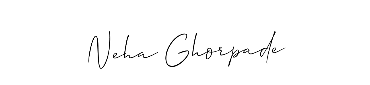 Create a beautiful signature design for name Neha Ghorpade. With this signature (Allison_Script) fonts, you can make a handwritten signature for free. Neha Ghorpade signature style 2 images and pictures png