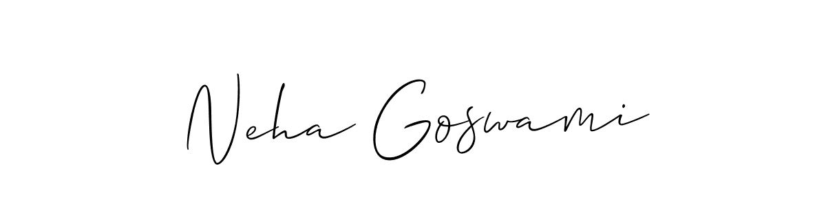 Make a short Neha Goswami signature style. Manage your documents anywhere anytime using Allison_Script. Create and add eSignatures, submit forms, share and send files easily. Neha Goswami signature style 2 images and pictures png