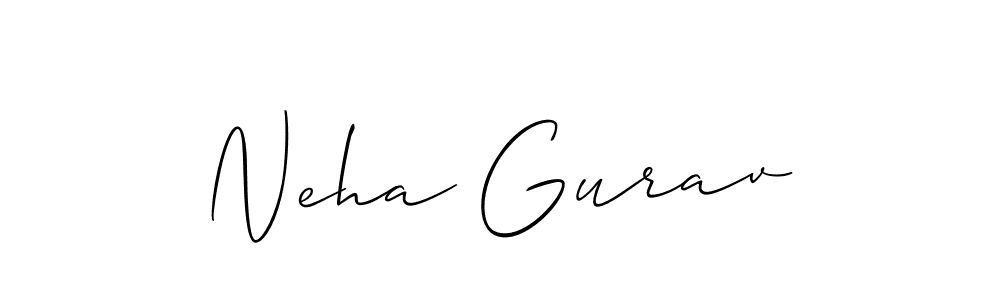 Make a short Neha Gurav signature style. Manage your documents anywhere anytime using Allison_Script. Create and add eSignatures, submit forms, share and send files easily. Neha Gurav signature style 2 images and pictures png