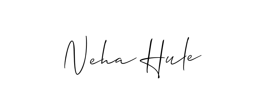 Use a signature maker to create a handwritten signature online. With this signature software, you can design (Allison_Script) your own signature for name Neha Hule. Neha Hule signature style 2 images and pictures png