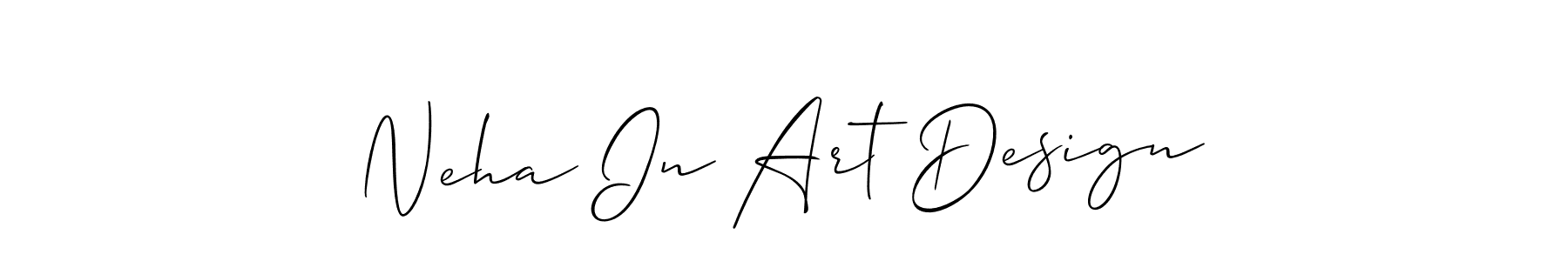 You can use this online signature creator to create a handwritten signature for the name Neha In Art Design. This is the best online autograph maker. Neha In Art Design signature style 2 images and pictures png