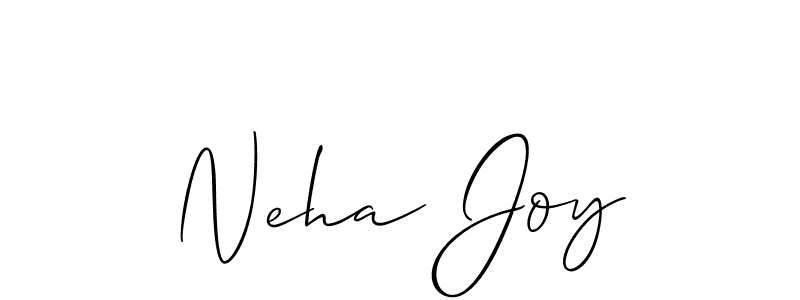 Design your own signature with our free online signature maker. With this signature software, you can create a handwritten (Allison_Script) signature for name Neha Joy. Neha Joy signature style 2 images and pictures png