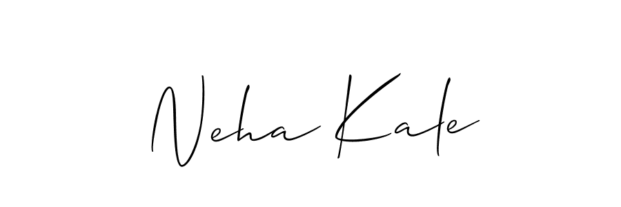 You should practise on your own different ways (Allison_Script) to write your name (Neha Kale) in signature. don't let someone else do it for you. Neha Kale signature style 2 images and pictures png
