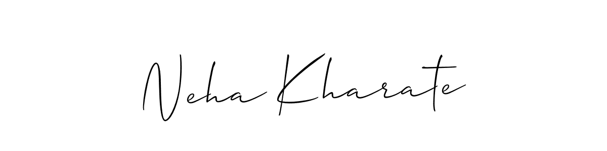 Also we have Neha Kharate name is the best signature style. Create professional handwritten signature collection using Allison_Script autograph style. Neha Kharate signature style 2 images and pictures png