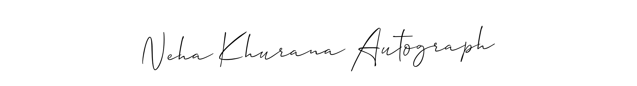 Also You can easily find your signature by using the search form. We will create Neha Khurana Autograph name handwritten signature images for you free of cost using Allison_Script sign style. Neha Khurana Autograph signature style 2 images and pictures png